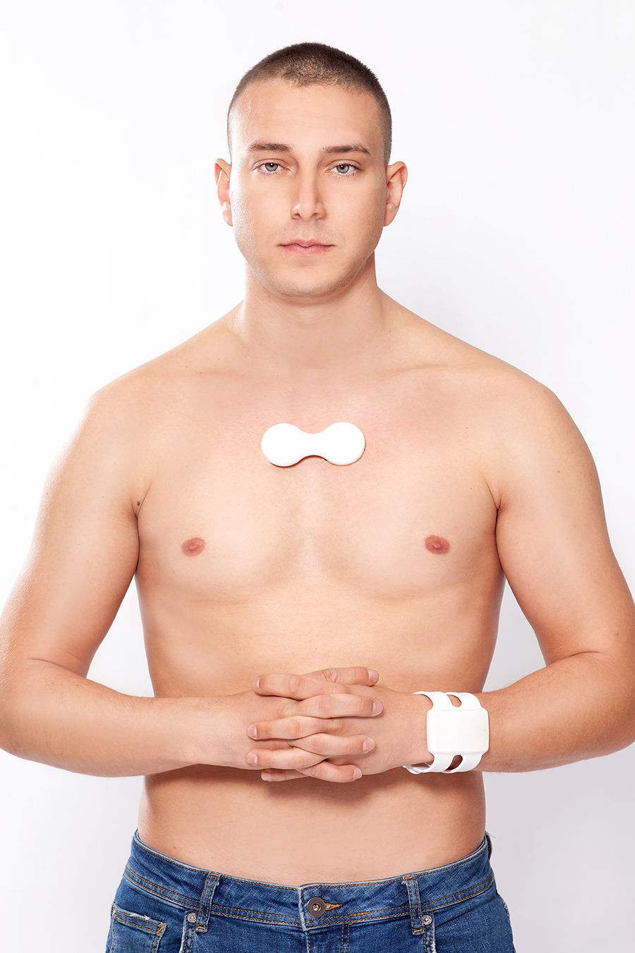 Subject wearing TOKO devices